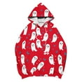 thumbnail image 5 of Moxiu Halloween Sweatshirts for Women Spooky Season Hoodie Cute Ghost Graphic Sweatshirts Funny Long Sleeve Hoodies Red,XL, 5 of 5