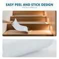 thumbnail image 4 of MOONORAH Non-Slip Washable Staircase and Floor Step Tread, Polyester Begie, 30'' X 8'', 15 Count, 4 of 8