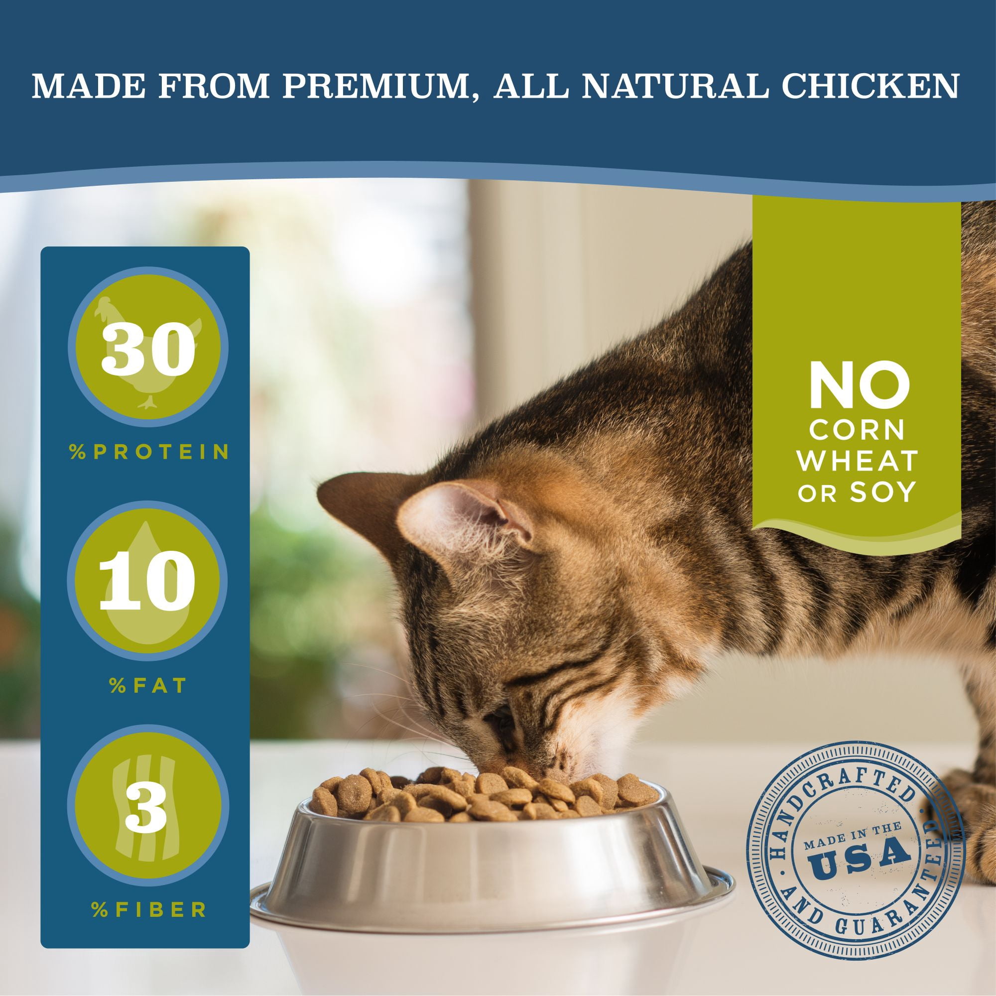 Blackwood Lean & Senior Chicken Meal & Brown Rice Recipe Dry Cat Food for Senior Cats, 13.2 lb. Bag
