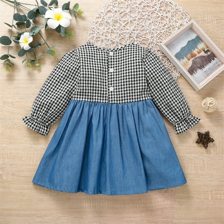 

dmqupv Baby Girl Dresses 0-3 Months Flower Girl Maxi Dress Princess Lace Tulle Photo Gowns Wedding Party Dress Blue 4-5 Years