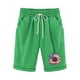 thumbnail image 4 of Puntoco Pantalones Cortos De Verano Mujer Moda 2024 Pantalones Cortos De Mujer Algodón Y Lino Estampado De Moda Cintura Elástica Pantalones De 5 Pulgadas Cordón Pantalones Cortos De 5 Pulgadas, 4 of 4
