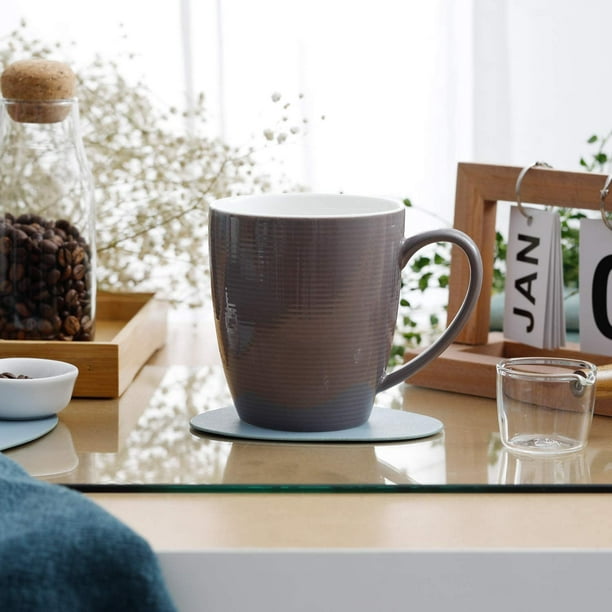 IGUOHAO Lot de 6 tasses à café en céramique avec poignée – Grandes