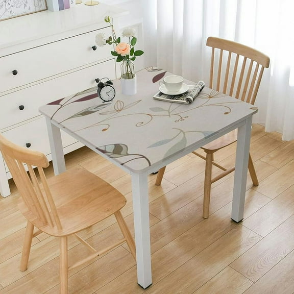 BANET Table Cloth Wipeable Oilcloth s for Rectangle Tables white