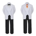 thumbnail image 2 of 5-7pc Formal Black White Suit Set Orange Bow Necktie Vest Boy Baby Sm-20 Teen, 2 of 3