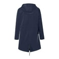 thumbnail image 1 of Veste à Capuche Douce pour Femme Imperméable Manteau de Pluie Extérieur Bonnet Automne Vert TTG, 1 of 4