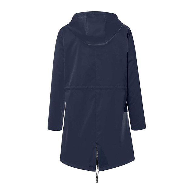 Veste à Capuche Douce pour Femme Imperméable Manteau de Pluie Extérieur Bonnet Automne Vert TTG
