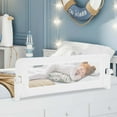 thumbnail image 2 of Costway 1 PCS 42" Toddler Foldable Bed Rail with Adjustable Safety Strap Bedrail Guard White, 2 of 8