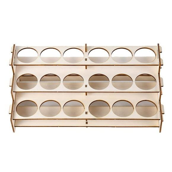 Soporte De Botellas De Tinta De Pintura De , Organizador De Soporte De Botella De Pulverización De Bricolaje Artesanal 18 hoyos B Hugo Estante de almacenamiento de botellas de pintura