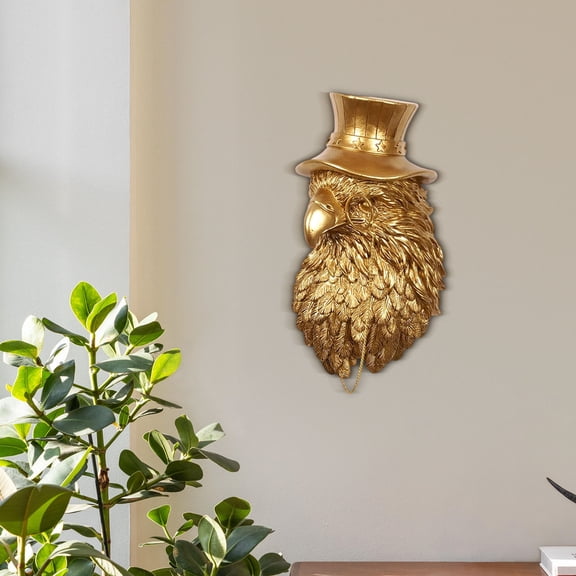 Animal Head Wall Sculptures Decor ,Vintage 3D Wall Decor Art for Animal Heads for Wall Lightweight Material Accent Wall Hanging Room Decor for Maximalist