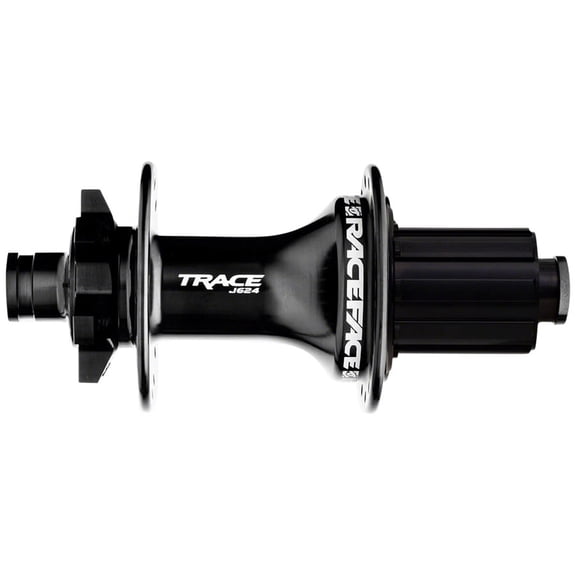Race Face Trace J-Bend 624 Rear Hub - 12 x 148mm, 6-Bolt, HG 11 MTN, Black, 32H