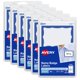 thumbnail image 1 of Etiquetas identificativas Avery 44144 blancas con borde azul 600 insignias, 1 of 8