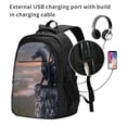 thumbnail image 2 of Balery Black Dragon Cliff Dawn Mochila con carga USB para hombre y mujer - Mochila impermeable y antirrobo para portátil con puerto USB para viajes, trabajo, estudios y universidad, 2 of 7
