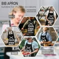thumbnail image 2 of Aprons for Men Birthday Gifts for Men Unique Funny Christmas Gifts for Dad Husband Boyfriend Grilling BBQ Grill, 2 of 5
