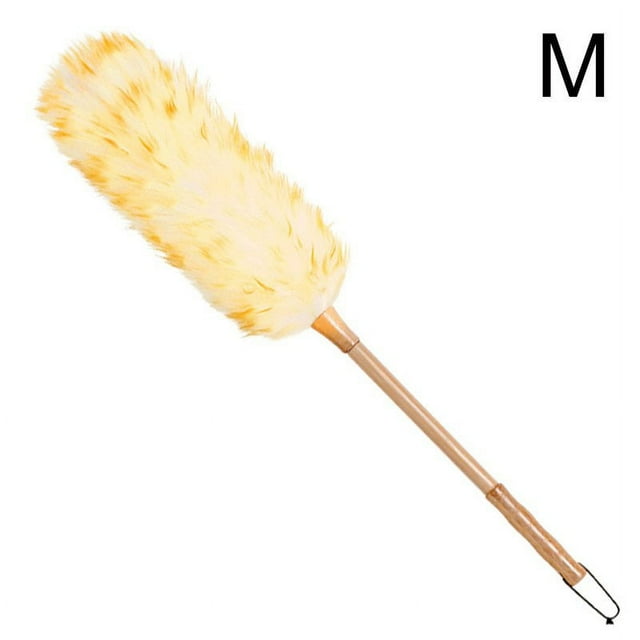 MesaSe Long Wood Handle Household Dust Mites Soft Non-static Furniture Lambswool Brush(M)