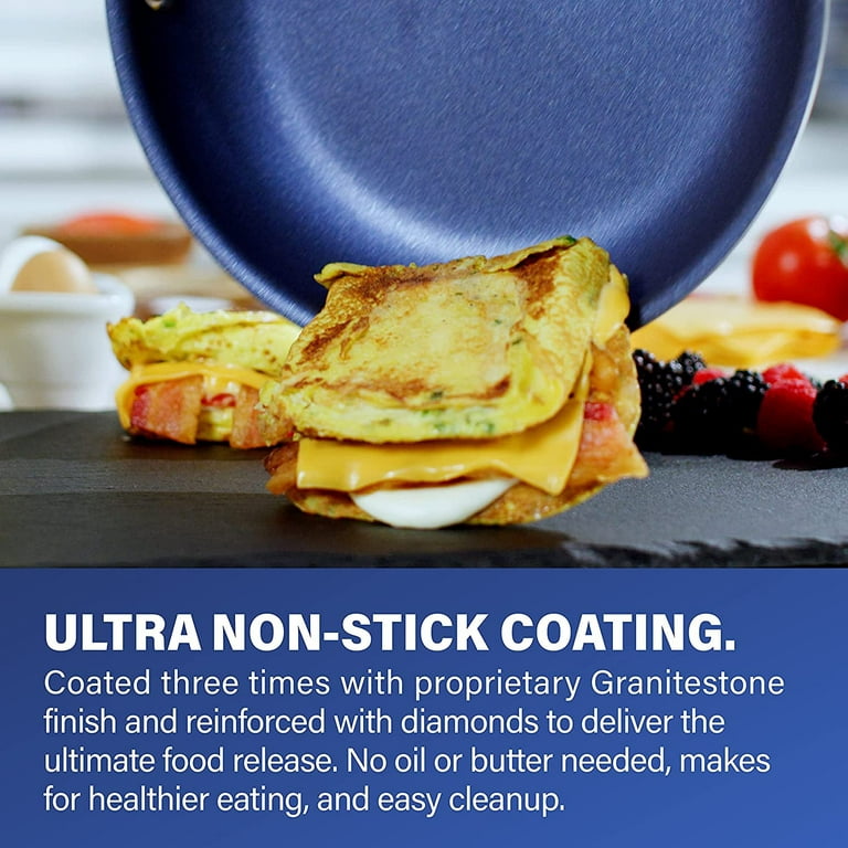 Granitestone Nonstick 14 Frying Pan with Lid Ultra Durable