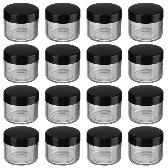 CHICHUMID 20pcs Clear Containers With Lids Plastic Refillable For Travel
