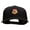 Black, variant on Fall Owl Embroidered Faux Jute 6 Panels Structured Snapback Cap - Sea Blue OSFM