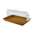 thumbnail image 3 of Cesta de pan tejido de ratán imitación, cesta de servicio de alimentos, contenedor de almacenamiento de alimentos multipropósito, cesta de servicio 53CMX33CMX26CM, 3 of 9
