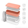 thumbnail image 3 of MONBENTO - Bento Box MB Original Tropical with Compartments - 2 Tier Leakproof Lunch Box for Work/School Lunch Packing and Meal Prep - BPA Free - Food Grade Safe Food Containers - Orange, 3 of 6