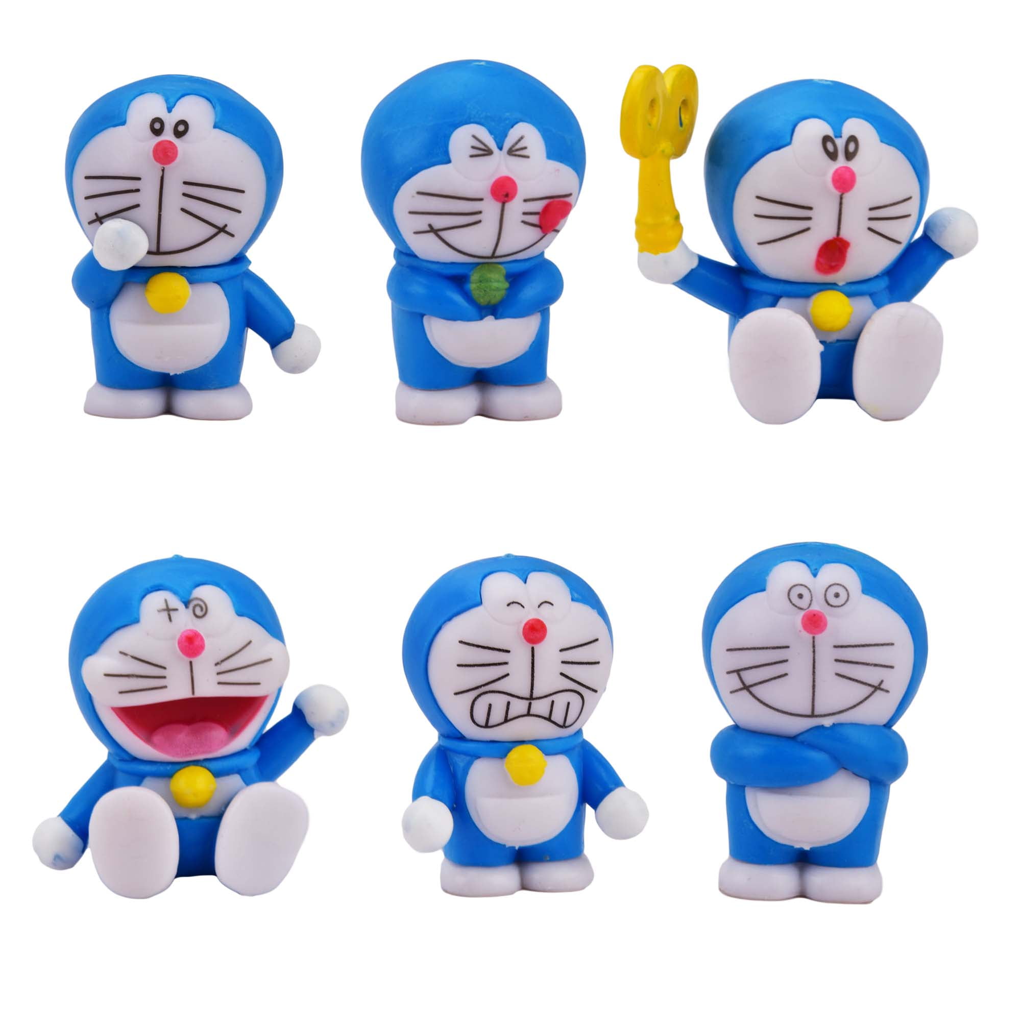 FASLMH 6 Pack Anime Doraemon 