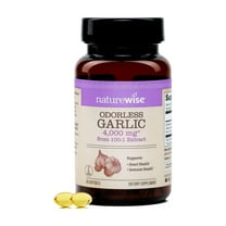 NatureWise Odorless Garlic Supplement 4000mg - Non-GMO - 60 Softgels[30-Day Supply]