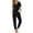 Black, variant on Ekouaer Pajamas for Women Set 2 Piece Lounge Set Short Sleeve Pjs Joggers Long Pants Sleepwear with Pockets