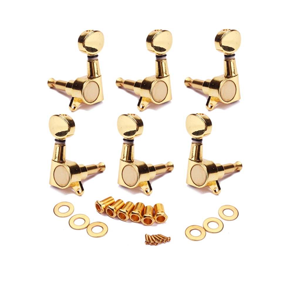 Gold Guitar Tuning Pegs Tuners Machine Heads for Electric Guitar 3L 3R