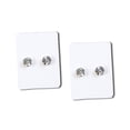 thumbnail image 1 of Pendientes falsos Qarigey con clip magnético para hombre y mujer 5 pares blanco transparente, 1 of 6