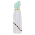 thumbnail image 7 of iiniim Womens Halloween Grecian Goddness Dress One Shoulder Ancient Greek Queen Toga Robe Mint Green 3XL, 7 of 7