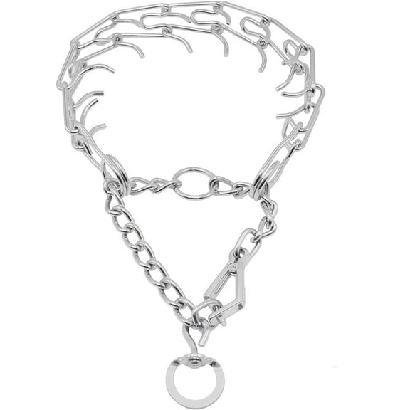 Simba north Prong Dog Training Collar, 3.5 mm x 22" Chain Length, Steel Chrome Plated Dog Prong Collar, Pinch Collar for Dogs, Dog Correction Collar