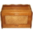 thumbnail image 2 of Mountain Woods Furniture Wood Flip-Down Lid Bread Box, 2 of 3