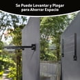 thumbnail image 4 of Tendedero Plegable, Tendedero Retractil Pared, Cable de Acero, Reforzado con Metal, para Colgar Ropa y Mantas Pesadas, Adecuado para Patio, Balcón, Terraza, Exterior(Negro, 4 lineas), 4 of 7