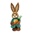 thumbnail image 1 of veasfak Easter Spring Artificial Straw Bristle Bunny Rabbit Home Party Ornament D D, 1 of 7