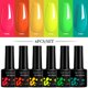 thumbnail image 1 of LILYCUTE 6 unids/set Macaron Gel esmalte de uñas Kit Primavera Verano 6 colores neón UV LED Nail Art Gel Semi permanente capa superior para Base Tan Jianjun unisex, 1 of 2