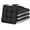 Black, variant on Memory Foam Chair Cushions Set of 4, 15.5"x15.5"x3.5" Indoor & Outdoor Seat Pads for Dining, Kitchen, Office, Patio Chairs - Light Blue