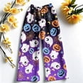 thumbnail image 3 of Fabrcox Halloween Women's Pajama Pants Fleece Funny Ghost Pumpkin Cat Sleep Pants for Women Comfy Fall Winter Warm Wide Leg Lounging Pants for Women, 3 of 4