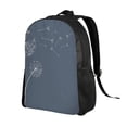 thumbnail image 2 of Fuzoiu White Dandelion Print Laptop Backpack,Work Business Backpacks, Large Capacity Nurse Bag College Bookbag for School, Waterproof Casual Daypack for Travel, 2 of 8