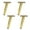 Gold, variant on 4 Pieces Iron Furniture Support Legs Replacement Feet Metal Sofa Bed Leg Easy to Install Tapered Oblique Table Legs