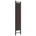 thumbnail image 4 of vidaXL 6-Panel Room Divider Brown 240x220 cm Fabric, 4 of 5