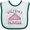 White and Green, variant on Inktastic Tiara 1st Birthday Princess Girls Baby Bib