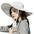 thumbnail image 1 of Sun Hat Wide Brim All-match Solid Color Fisherman Hat Bucket Hat for Outdoor, 1 of 10