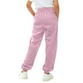 thumbnail image 4 of Otqutp Baggy Sweatpants for Girls Boys Straight Leg Active Joggers Teen Drawstring Elastic Waist Sweat Pants with Pockets, 4 of 6