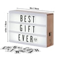 thumbnail image 3 of My Cinema Lightbox - Rose Gold Light Box, 4x6"" - 100 Letters, Emojis & Numbers, 3 of 5