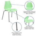 thumbnail image 2 of HERCULES Series 770 lb. Capacity Green Stack Chair with Lumbar Support and Silver Frame, 2 of 9