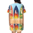 thumbnail image 6 of Rateoe Hello Summer3 Pattern Women's Short-Sleeved Pajama Set - 2 Piece Soft and Lightweight Sleepwear Set-Small, 6 of 7