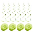 thumbnail image 1 of 18uds Claro Verde Fiesta Colgante Doble Tira Colgante Decoraciones Plástico Techo Serpentinas Fiesta Decoraciones para Cumpleaños Fiesta con Colgar Etiqueta Cuerda, Gancho, 1 of 7
