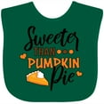 thumbnail image 3 of Inktastic Thanksgiving Sweeter Than Pumpkin Pie Boys or Girls Baby Bib, 3 of 4