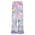 thumbnail image 5 of Hello Kitty Women Pajama Pants Comfy Pj Bottoms Soft Printed Lounge Pant with Pockets, 5 of 7