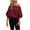 Red, variant on Daznico Sweatshirt for Women - Ladies' Autumn Necked Off Shoulder Sweatshirt, Hooded Sweatshirt Women,Color:Brown Size:L