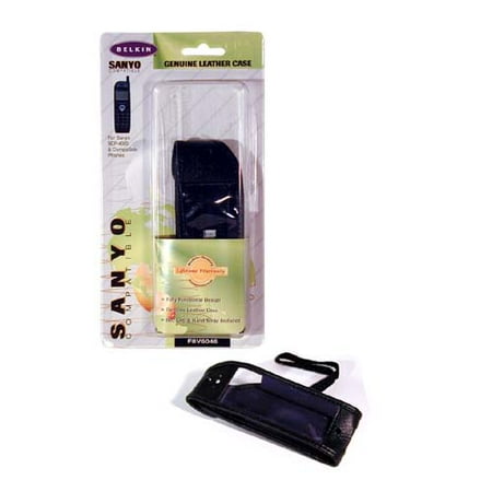 Genuine Black Leather Non-Flip Case
